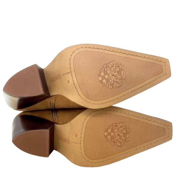 Vince Camuto Suede Leather Ankle Boots Nerlinji Western Slouch Size 9 NEW! - Picture 7 of 9